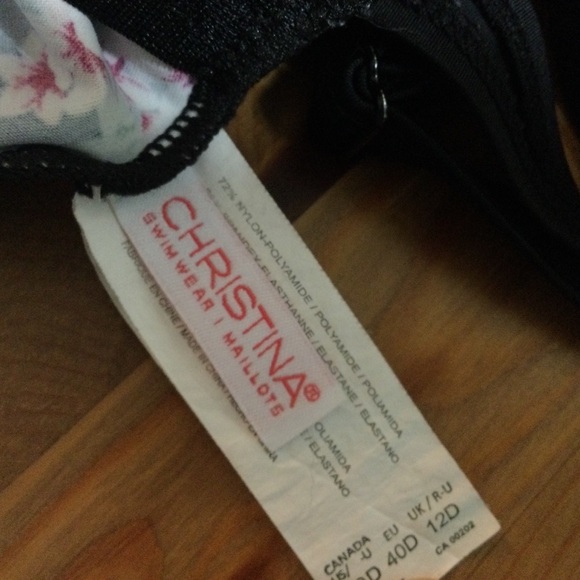 Christina Tankini Top 10 D Padded Orchids Beach Pool Swimming Beach - Picture 5 of 9